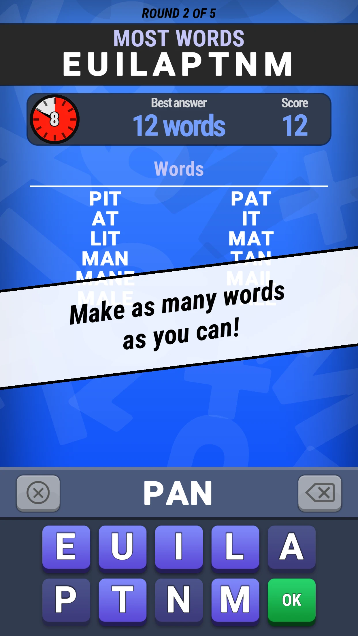 Words and Sums screenshot