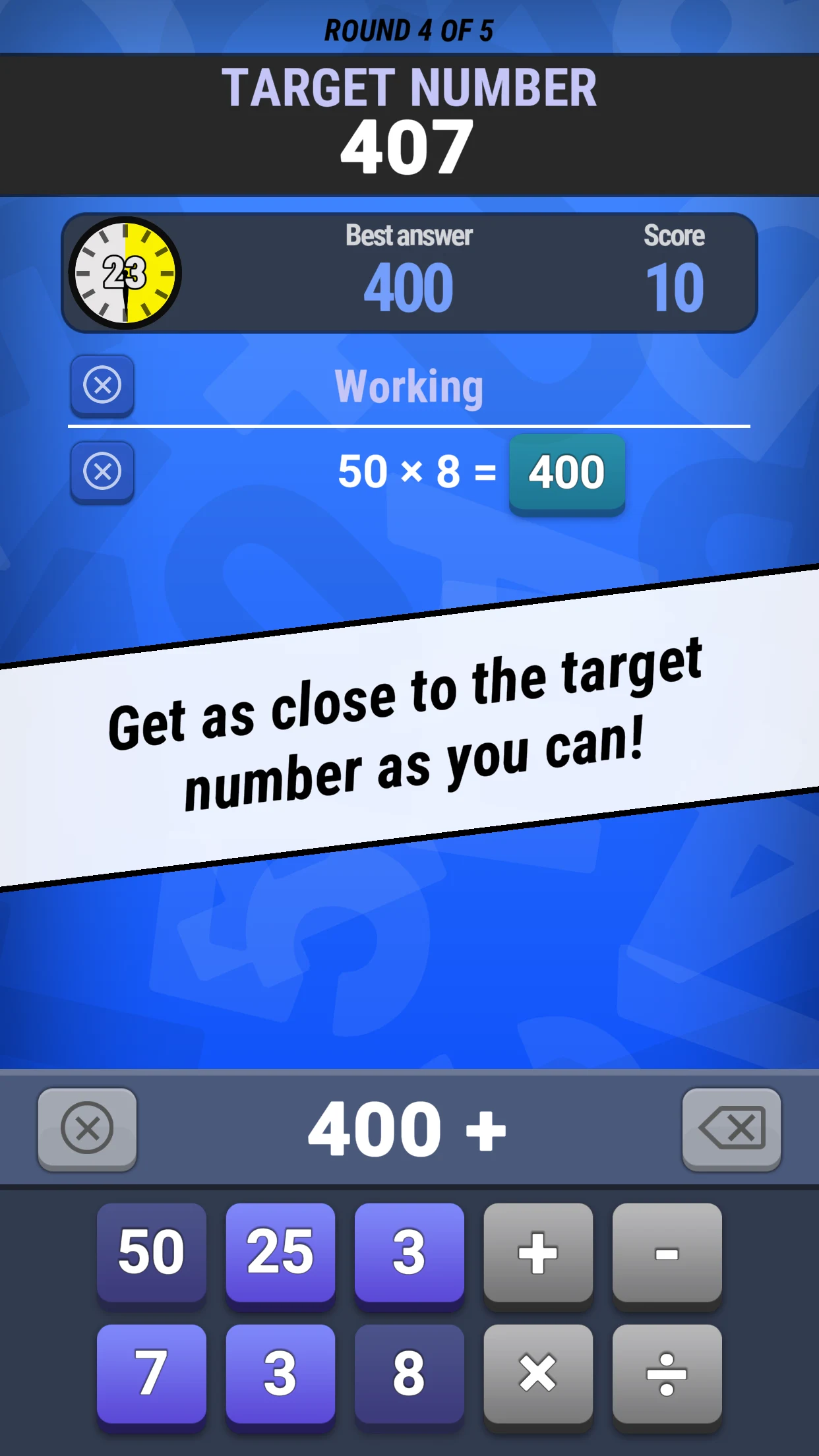 Words and Sums screenshot
