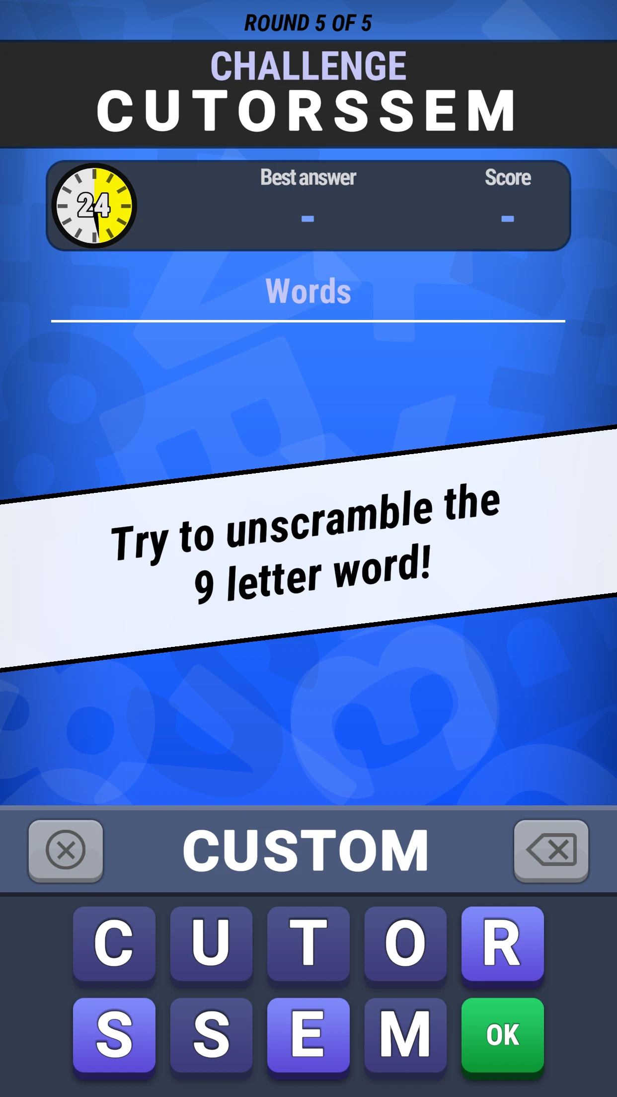 Words and Sums screenshot