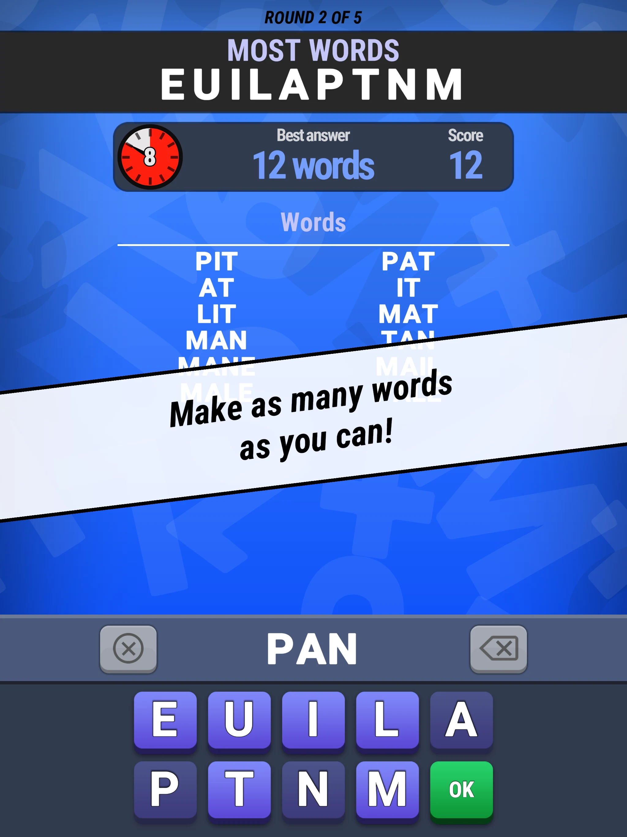 Words and Sums screenshot