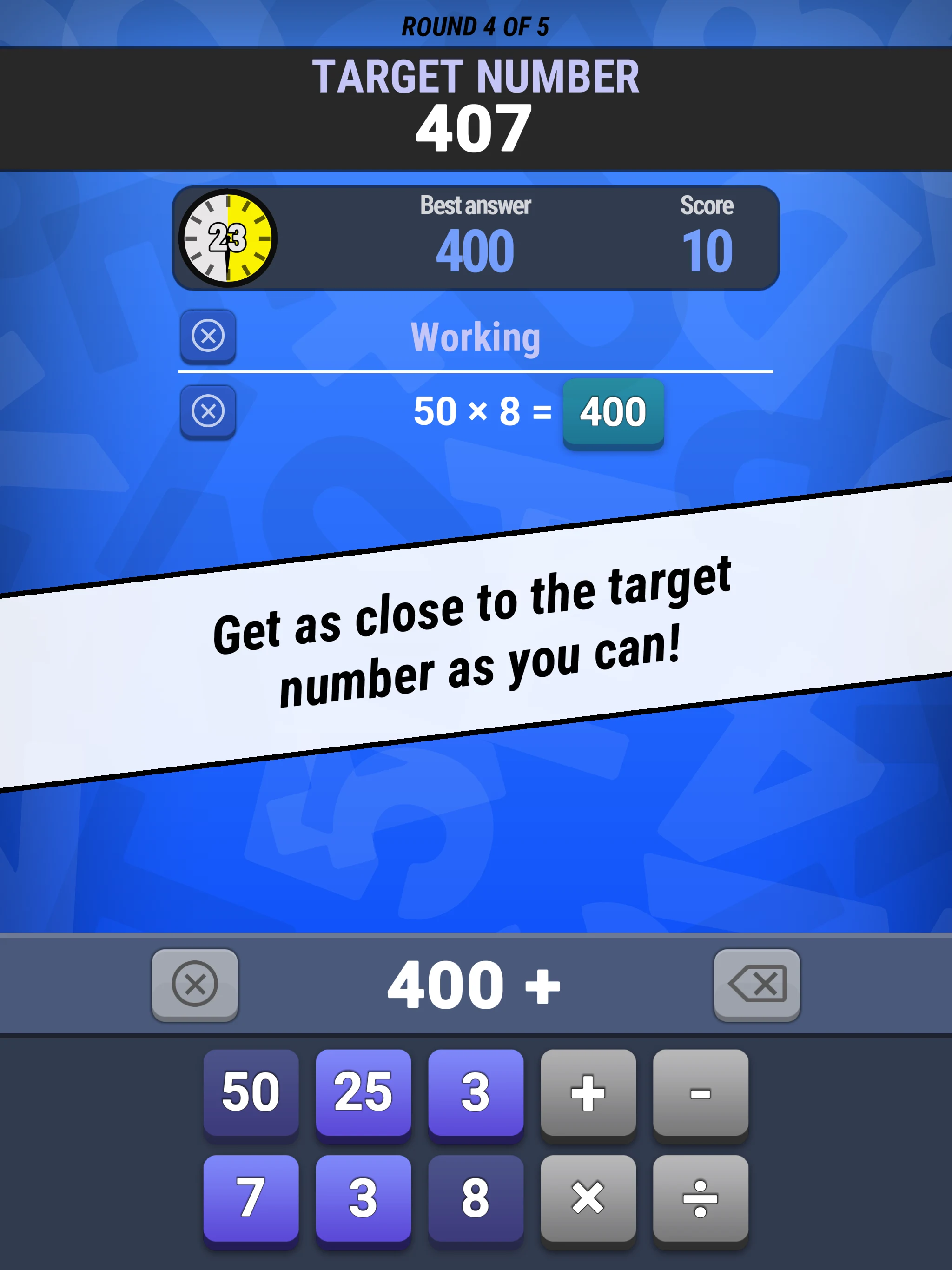 Words and Sums screenshot